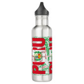 Peru Flag Patriotic Edelstahlflasche (Links)