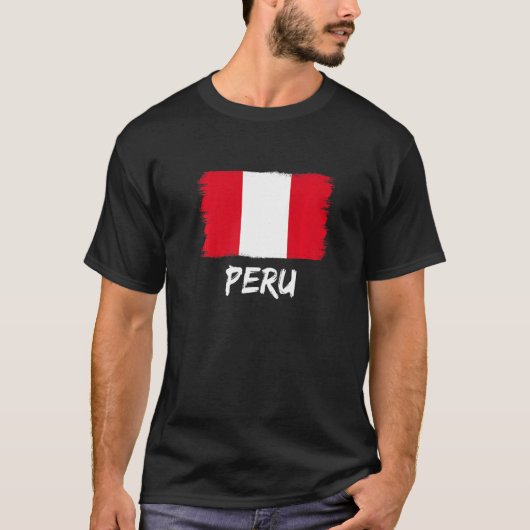 Peru Flag Peru T-Shirt (Vorderseite)