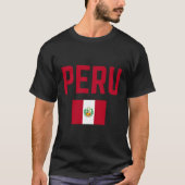 Peru Flag Peru T-Shirt (Vorderseite)