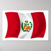 Peru Flag Poster Print (Vorne)