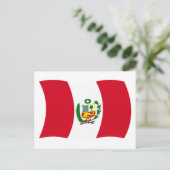 Peru Flag Postkarte (Stehend Vorderseite)