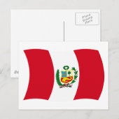 Peru Flag Postkarte (Vorne/Hinten)