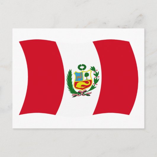 Peru Flag Postkarte (Vorderseite)