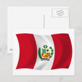 Peru Flag Postkarte (Vorne/Hinten)