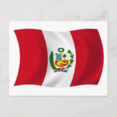 Peru Flag Postkarte (Vorderseite)