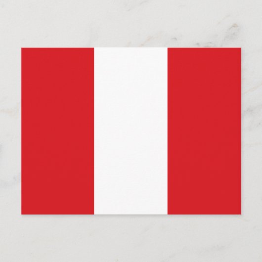 Peru Flag Postkarte (Vorderseite)