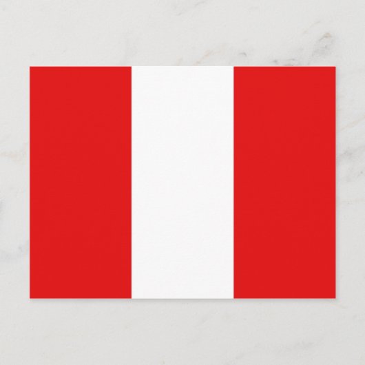 Peru Flag Postkarte (Vorderseite)