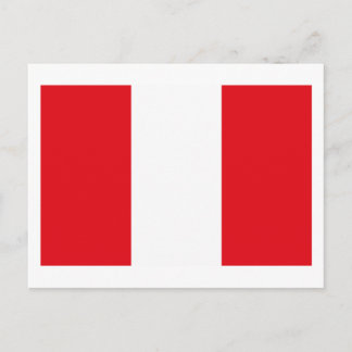 Peru Flag Postkarte