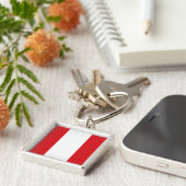 Peru Flag Schlüsselanhänger (Seite)