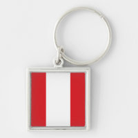 Peru Flag Schlüsselanhänger