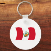 Peru Flag Schlüsselanhänger (Vorderseite)