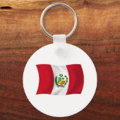 Peru Flag Schlüsselanhänger (Vorderseite)