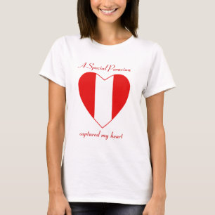 Peru Flag Sweetheart T - Shirt