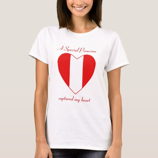 Peru Flag Sweetheart T - Shirt (Vorderseite)
