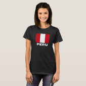 Peru Flag Unterstützung peruanischen Menschen Frau T-Shirt (Vorne ganz)