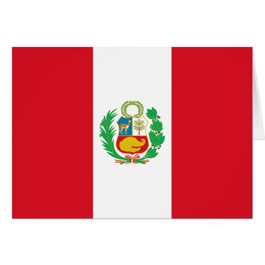 Peru-Flagge (Vorderseite (Horizontal))