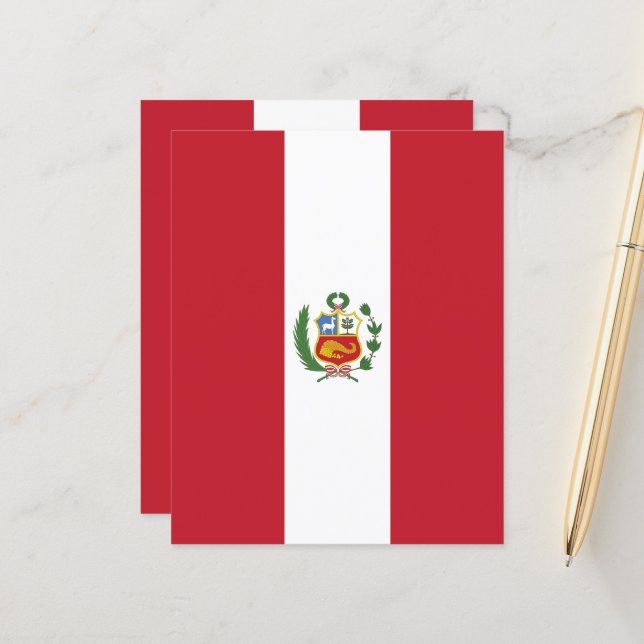 Peru-Flagge (Vorderseite/Rückseite Beispiel)