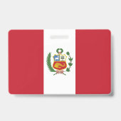Peru-Flagge Ausweis (Rückseite)