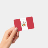 Peru-Flagge Ausweis (Handheld)