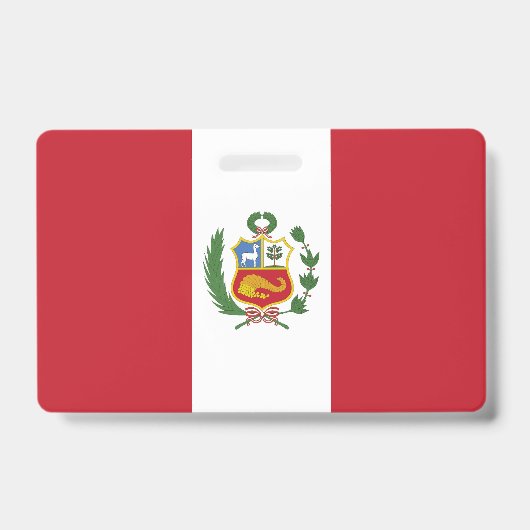 Peru-Flagge Ausweis (Vorderseite)