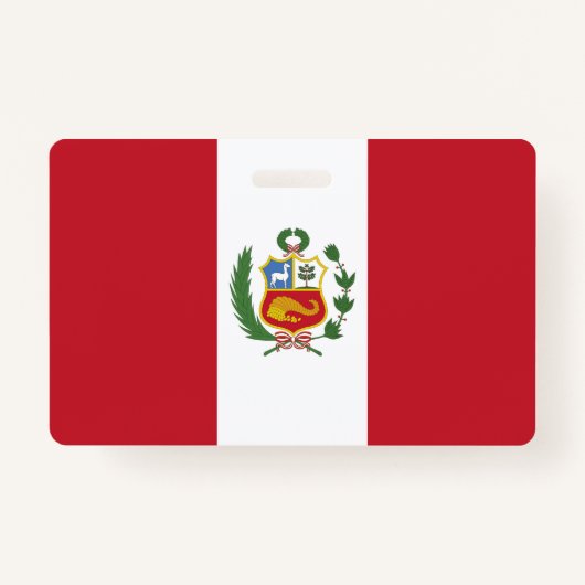 Peru-Flagge Ausweis (Vorderseite)