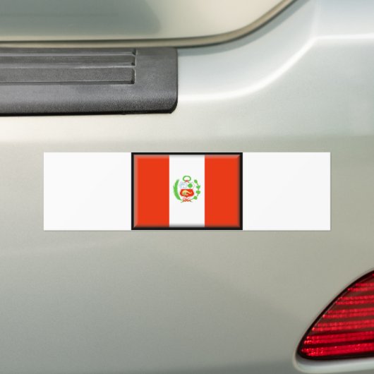 Peru-Flagge Autoaufkleber (Auf Auto)