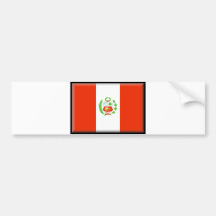 Peru-Flagge Autoaufkleber