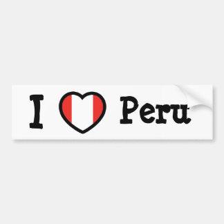 Peru-Flagge Autoaufkleber