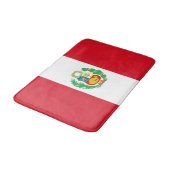 Peru-Flagge Badematte (Schrägansicht)