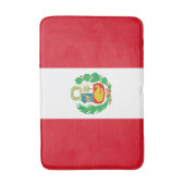 Peru-Flagge Badematte (Vorderseite Vertikal)