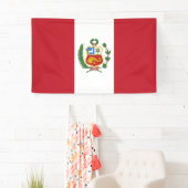 Peru-Flagge Banner (Insitu)