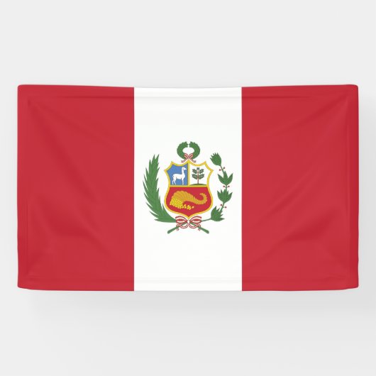 Peru-Flagge Banner (Horizontal)