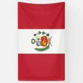 Peru-Flagge Banner (Vertikal)