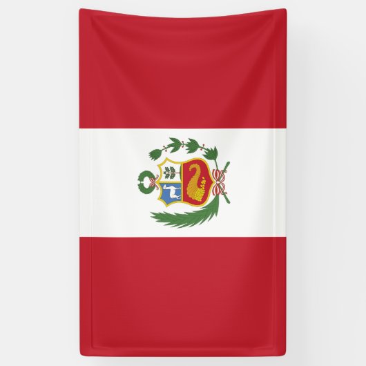 Peru-Flagge Banner (Vertikal)