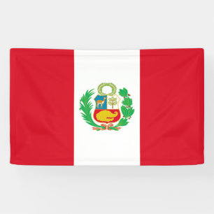 Peru-Flagge Banner
