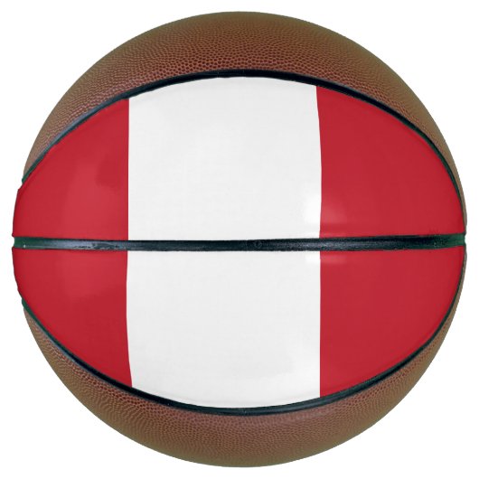 Peru-Flagge Basketball (Vorderseite)