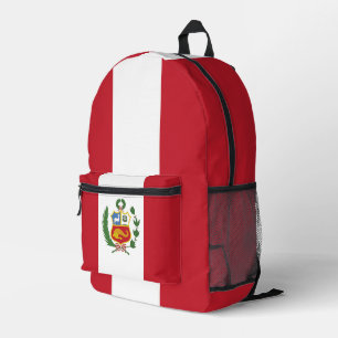 Peru-Flagge Bedruckter Rucksack