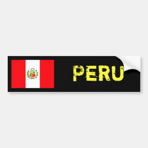 Peru-Flagge bumber Aufkleber Autoaufkleber