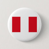 Peru-Flagge Button (Vorderseite)