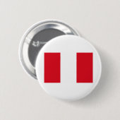 Peru-Flagge Button (Vorne & Hinten)