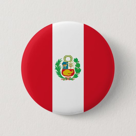 Peru-Flagge Button (Vorderseite)