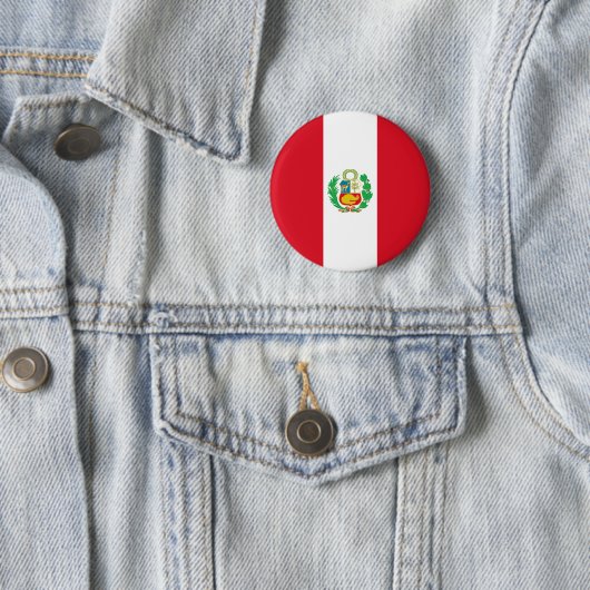 Peru-Flagge Button (Beispiel)