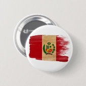 Peru-Flagge Button (Vorne & Hinten)