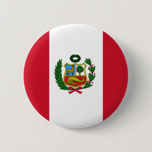 Peru-Flagge Button (Vorderseite)
