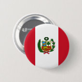 Peru-Flagge Button (Vorne & Hinten)