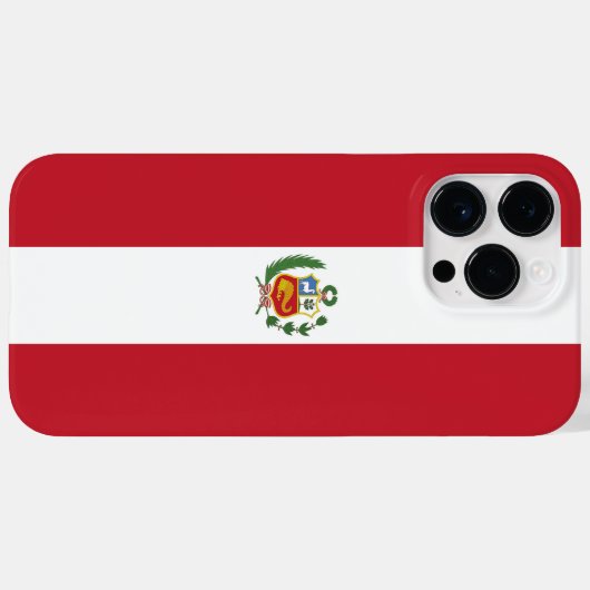 Peru-Flagge Case-Mate iPhone Hülle (Rückseite (Horizontal))