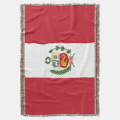 Peru-Flagge Decke (Vorderseite Vertikal)