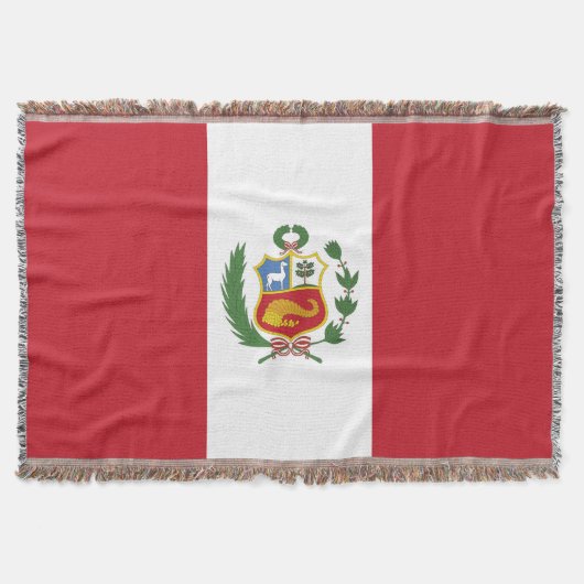 Peru-Flagge Decke (Vorderseite)
