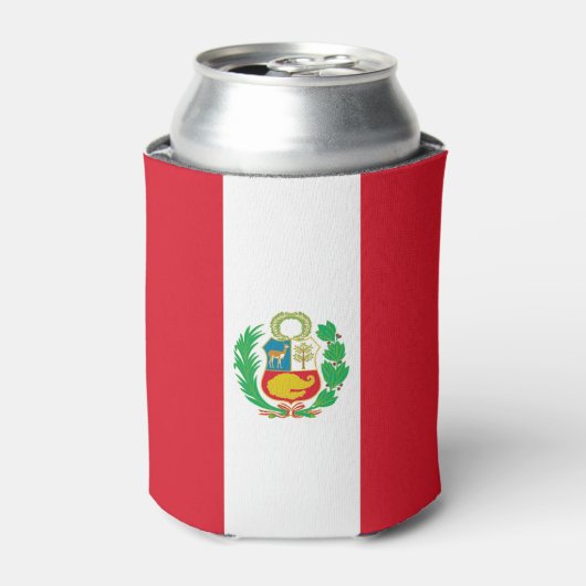 Peru-Flagge Dosenkühler (Kanne Vorderseite)