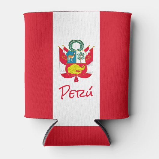 Peru-Flagge Dosenkühler (Vorderseite)
